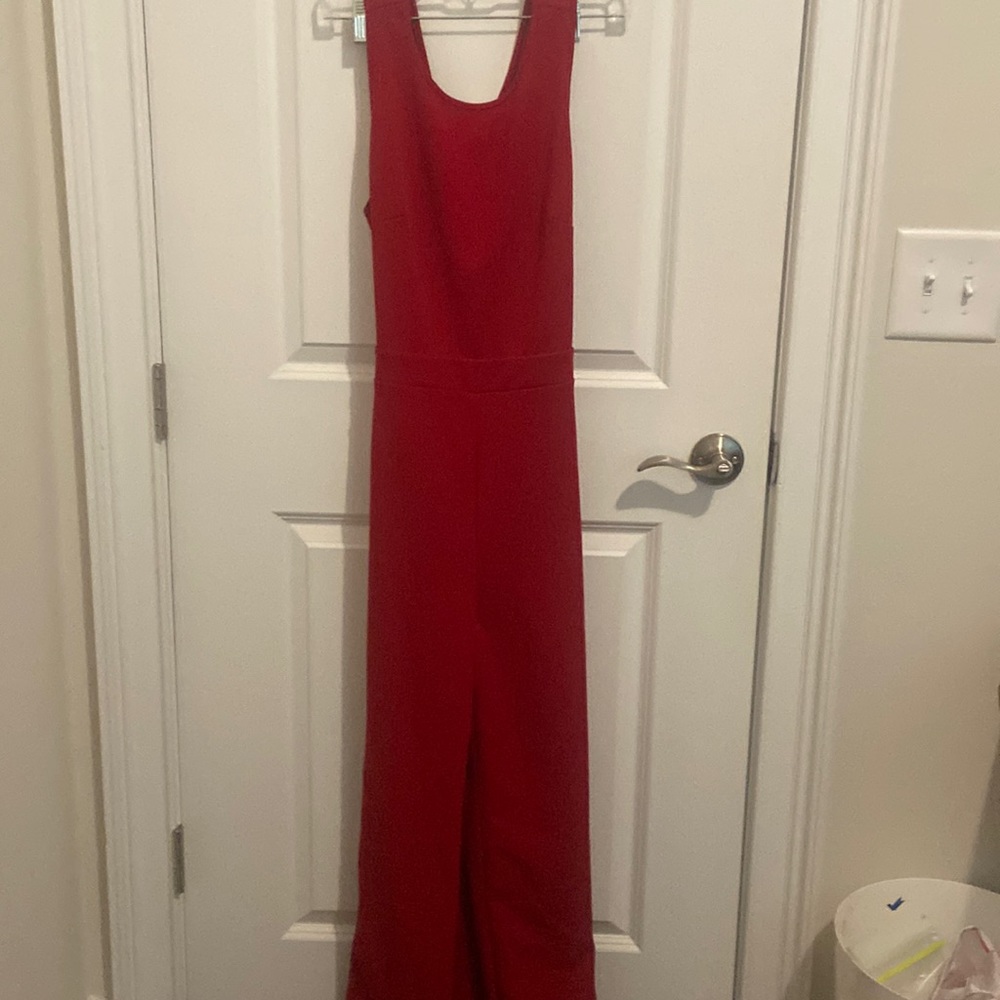 Red jumpsuit